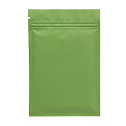 Светло-зеленый Коричневый Прямоугольная майларовая сумка из композитного материала с застежкой-молнией, Стойкий к запаху повторно закрывающийся для упаковки мешочка для вечеринок, пищевой блеск для губ, ювелирные изделия для хранения, оливковый, 15x10 см, 100 шт / комплект