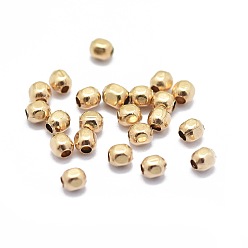 Rempli D'or Véritable Perles remplies d'or jaune, 1/20 14 k rempli d'or, sans cadmium et sans nickel et sans plomb, facette, ovale, 2.2x1.8mm, Trou: 0.8mm