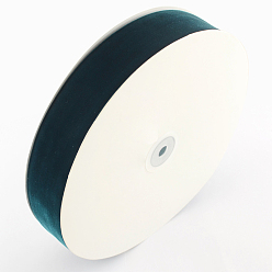 Teal 3/4 inch Single Face Velvet Ribbon, Teal, 3/4 inch(19.1mm), about 25yards/roll(22.86m/roll)