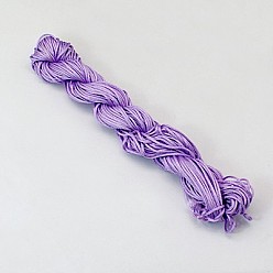 Couleur Mélangete Fil de nylon, cordon de bijoux en nylon pour la fabrication de bracelets tissés , couleur mixte, 1mm, environ 26.24 yards (24m)/paquet, 10 faisceaux / sac, environ 262.46 yards (240m)/sac