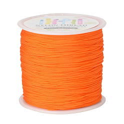 Dark Orange Nylon Thread, Dark Orange, 0.8mm, about 98.43yards/roll(90m/roll)