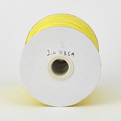 Jaune Cordon en polyester ciré coréen écologique, jaune, 0.5mm, environ 169.51~174.98 yards (155~160m)/rouleau