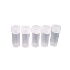 Прозрачный Пластиковые контейнеры для бус, с крышкой, прозрачные, 1.6x4.2 см, емкость: 5 мл (0.17 жидких унций)