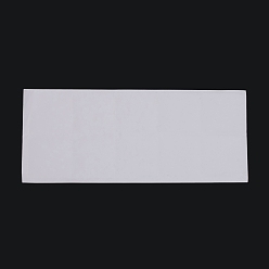 White Plastic Necklace Chain Adhesive Pouch for Necklace Display Cards, Self-Adhesive Necklace Chain Pockets Clear Necklace Envelopes Necklace Card Pouches to Hold Loose Chain Jewelry Supplies, White, 5x5x0.04cm