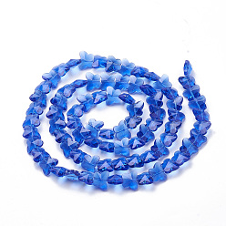 Royal Blue Transparent Glass Beads, Faceted, Butterfly, Royal Blue, 12x14.5x7.5mm, Hole: 1mm