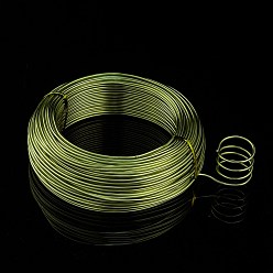 Зелено-Желтый Круглая алюминиевая проволока, гибкий провод ремесла, для изготовления кукол из бисера, зеленый желтый, 12 датчик, 2.0 мм, 55 м / 500 г (180.4 футов / 500 г)