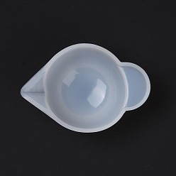 Белый Силиконовые чашки для смешивания, белые, 64x20x42.5 мм, внутренний диаметр: 61x40.5 мм