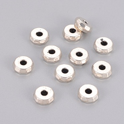 Antique Silver Tibetan Style Spacer Beads, Cadmium Free & Nickel Free & Lead Free, Rondelle, Antique Silver, 8x3mm, Hole: 2mm