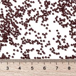 (RR419) Opaque Red Brown MIYUKI Round Rocailles Beads, Japanese Seed Beads, (RR419) Opaque Red Brown, 15/0, 1.5mm, Hole: 0.7mm, about 27777pcs/50g