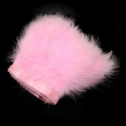 Pink Пера способа ткань нить аксессуары костюма, розовые, 120~190x28~56 мм, около 2 м / упаковка