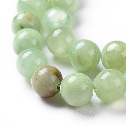 Prehnite Perles naturelles préhnite brins, teint, ronde, 8mm, Trou: 1.4mm, Environ 50 pcs/chapelet, 15.75 pouce (40 cm)