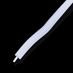 Blanc Fil de pont de nez de pe pour la couverture de bouche, avec un noyau de fil de fer galvanisé à l'intérieur, matériau de couverture buccale jetable bricolage, blanc, 2.7 mm, 180 m / bundle