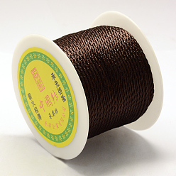 Coconut Brown Braided Nylon Thread, Coconut Brown, 2mm, about 54.68 yards(50m)/roll