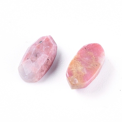 Rhodonite Natural Rhodonite  Cabochons, Faceted, Oval, 10.5x5.5x3.5~4mm