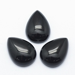 Obsidienne Cabochons d'obsidienne naturelle, larme, 25x18x7mm