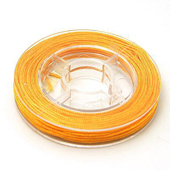 Orange Nylon Thread for Jewelry Making, Orange, 0.8mm, about 7.65~9.84 yards(7~9m)/roll