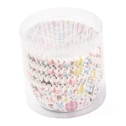 Word Cupcake Wrappers, DIY Baking Tool, Word, 67.5x29.5mm, about 95~100pcs/box