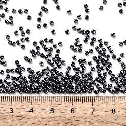 (81) Metallic Hematite Toho perles de rocaille rondes, perles de rocaille japonais, (81) hématite métallique, 11/0, 2.2mm, Trou: 0.8mm, à propos 1110pcs / bouteille, 10 g / bouteille