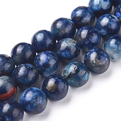 Kyanite Natural Kyanite/Cyanite/Disthene Beads Strands, Dyed, Round, 8mm, Hole: 1.2mm, about 50 pcs/Strand, 16.14 inch(41 cm)