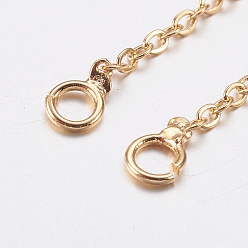 Real 18K Gold Plated Brass Chain Extender, Real 18K Gold Plated, 70x1.5mm