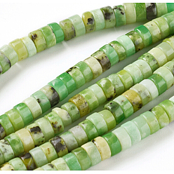 Serpentin Perles naturelles serpentine brins, rondelle, 6x3mm, Trou: 0.8mm, Environ 136 pcs/chapelet, 16 pouce (40.8 cm)
