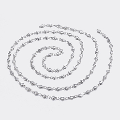Stainless Steel Color 304 Stainless Steel Chains, Heart Link Chains, Soldered, Stainless Steel Color, 8.5x4x1.5mm