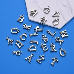 Платина Прелести сплава Rhinestone, алфавит, Письмо ~ Z, кристалл, платина, 12.5~13.5x5.5~12x2.5 мм, отверстия : 1.4 mm , 26 шт / комплект