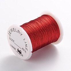 Mixed Color 10 Rolls 10 Colors Metallic Threads Embroidery Threads, Mixed Color, 0.2mm, about 20yards/roll
