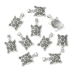 Antique Silver Tibetan Style Alloy Pendants, Lead Free and Cadmium Free, Antique Silver, 19.5x12mm, Hole: 2mm
