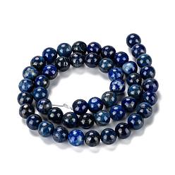 Lapis Lazuli Natural Lapis Lazuli Bead Strands, Round, 8mm, Hole: 1mm, about 49pcs/strand, 15.5 inch(395mm)