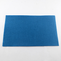 Dodger Blue Non Woven Fabric Embroidery Needle Felt for DIY Crafts, Square, Dodger Blue, 298~300x298~300x1mm, about 50pcs/bag