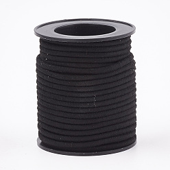 Black Faux Suede Cords, Faux Suede Lace, Black, 3x3mm, about 10.93 yards(10m)/roll