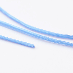 Royal Blue Korean Flat Elastic Crystal String, Elastic Beading Thread, for Stretch Bracelet Making, Royal Blue, 0.5mm, about 546.8 yards(500m)/roll