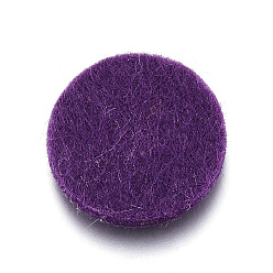 Фиолетовый Волоконные подушечки для духа, Салфетки, плоско-круглые, фиолетовые, 22x3 мм