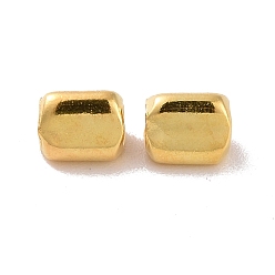 Golden 925 Sterling Silver Beads, Tri-Prism, Golden, 3x3x3.5mm, Hole: 1.5mm, about 161Pcs/10g