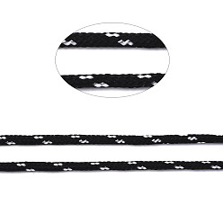 Noir Cordon polyester polyvalent, pour la fabrication de bracelets en corde ou de lacets de bottes, noir, 2mm, environ 21.87 yards (20m)/rouleau