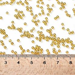(2B) Transparent Medium Amber TOHO Round Seed Beads, Japanese Seed Beads, (2B) Transparent Medium Amber, 11/0, 2.2mm, Hole: 0.8mm, about 5555pcs/50g
