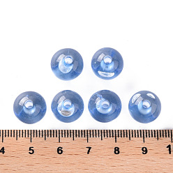 Cornflower Blue Transparent Acrylic Beads, Round, Cornflower Blue, 12x11mm, Hole: 2.5mm, about 566pcs/500g