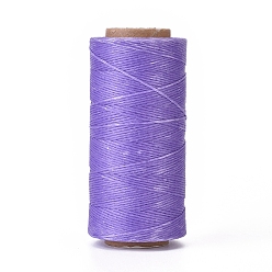 Mauve Waxed Polyester Cord, Micro Macrame Cord, Waxed Sewing Thread, Flat, Mauve, 0.8mm, about 284.33 yards(260m)/roll