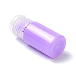 Purple PET Bottles, Refillable Bottle, Travel Size Bottles with Flip Cap, for Skin Care Refillable Bottle, Column, Purple, 2.3x5.6cm, Hole: 13mm, Capacity: 10ml(0.34fl. oz)