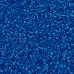 (DB0768) Matte Transparent Capri Blue MIYUKI Delica Beads, Cylinder, Japanese Seed Beads, 11/0, (DB0768) Matte Transparent Capri Blue, 1.3x1.6mm, Hole: 0.8mm, about 20000pcs/bag, 100g/bag