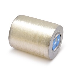 Clear Korean Flat Elastic Crystal String, Elastic Beading Thread, for Stretch Bracelet Making, Clear, 1mm, about 1093.61 yards(1000m)/roll