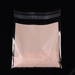 Pink Rectangle OPP Cellophane Bags, Pink, 15.3x12cm, Unilateral Thickness: 0.035mm, Inner Measure: 11.8x12cm, about 95~100pcs/bag