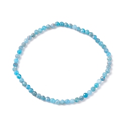 Apatite 3 Bracelet extensible en perles d'apatite naturelle mm pour fille femme, diamètre intérieur: 2-1/4 pouce (5.65 cm), perles: 3 mm