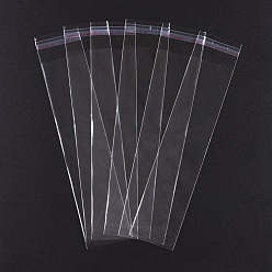 Clear OPP Cellophane Bags, Rectangle, Clear, 30x8cm, Unilateral Thickness: 0.035mm, Inner Measure: 27x8cm