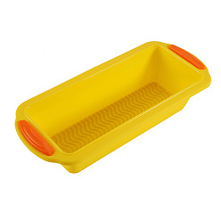 Gold Silicone Non-stick Mini Loaf Pan, Baking Bread Mould Tray, Gold, 290x134x65mm