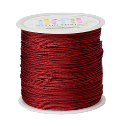 Dark Red Nylon Thread, Dark Red, 0.8mm, about 98.43yards/roll(90m/roll)