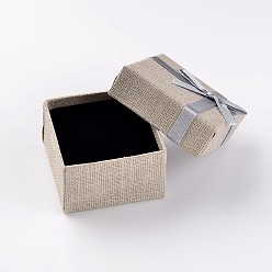 Mixed Color Square Cardboard Rings Boxes, Mixed Color, 5.7x5.7x3.1cm