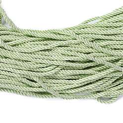 Pale Green Polyester Cord, Twisted Cord, Pale Green, 5mm, about 97~100m/bundle