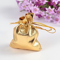 Gold Organza Bags, Gold, 9x7cm